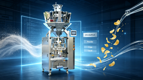 Latest company news about ZhiroboPack Launches Multi-Functional Vertical Packaging Machine with Auto Weighing for Powder, Chips & Liquid